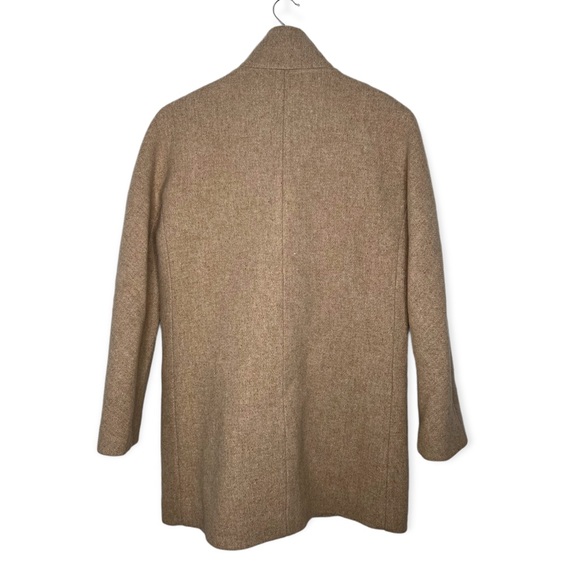 *SOLD* J. Crew Size 2 Stadium Cloth By Nello Gori Wool long Zipper Coat - Picture 3 of 4